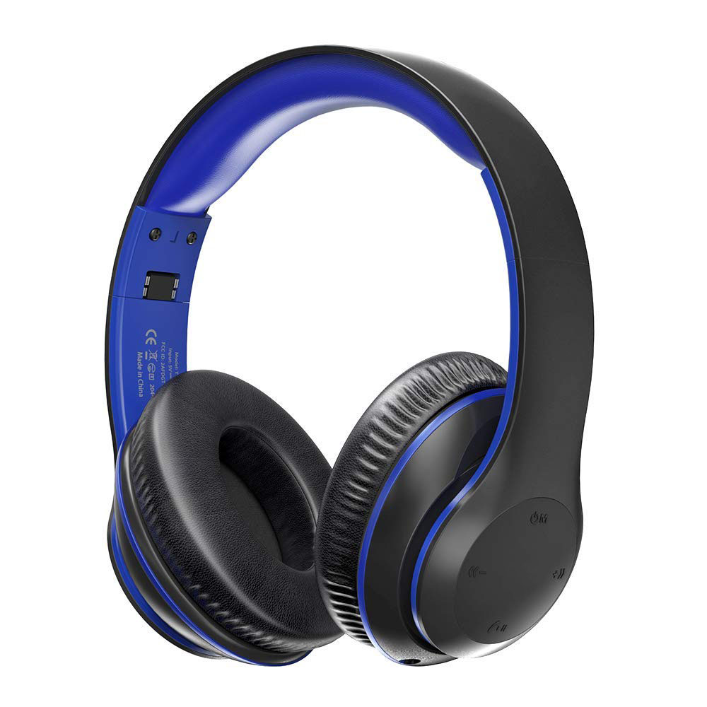 Wireless Headset with Dual 40mm Drivers Over Ear Headphones