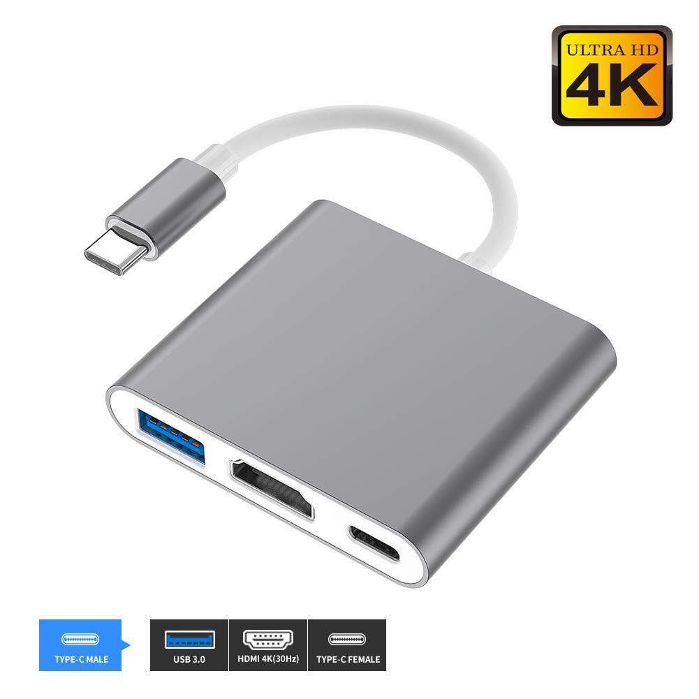 USB C to HDMI Adapter, USB 3.1 Type-C Hub to HDMI 4k+USB 3.0+USB-C Charging Port