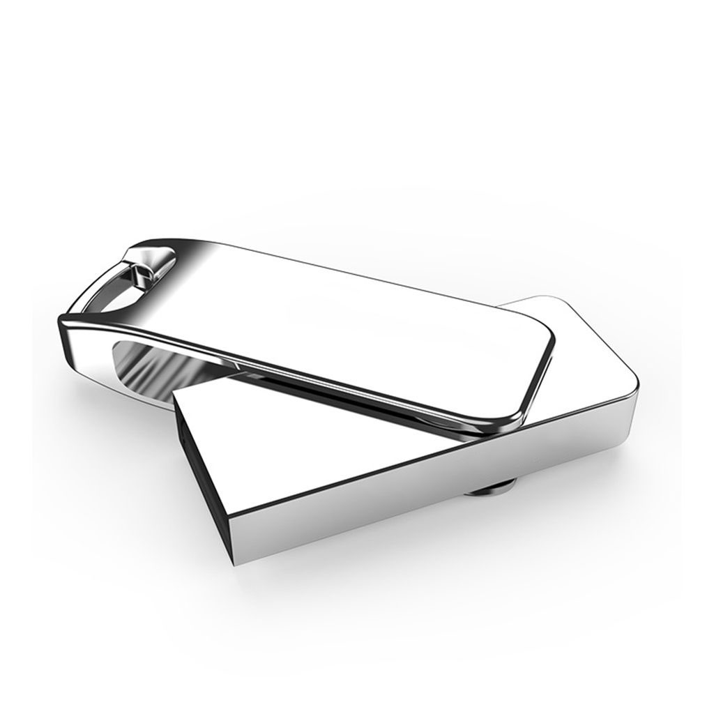 64GB USB 2.0 Full Metal Flash Drive 360 Degree Rotation