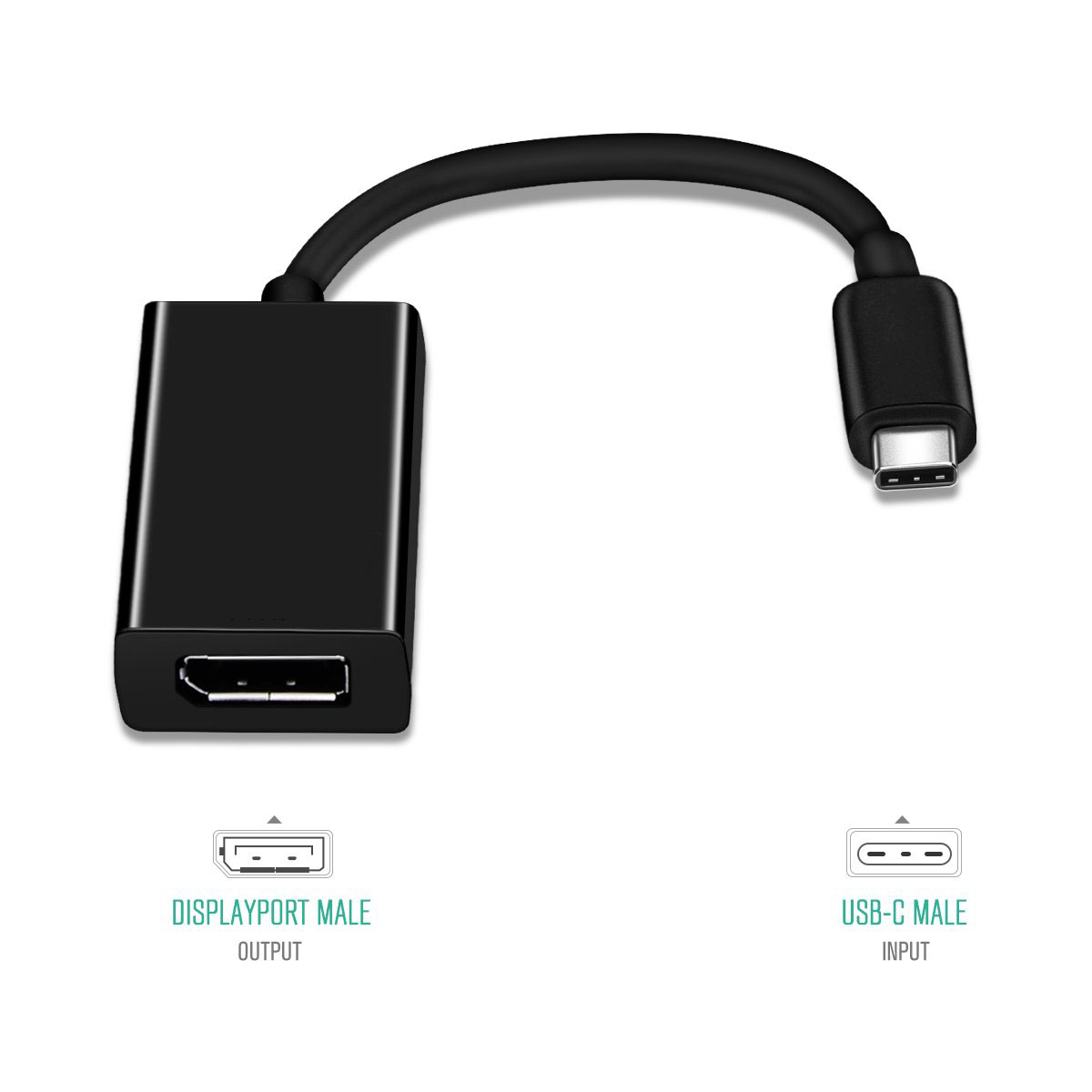 USB Type-C to DP/DisplayPort Adapter