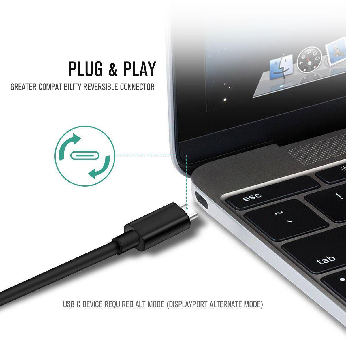 USB Type-C to DP/DisplayPort Adapter