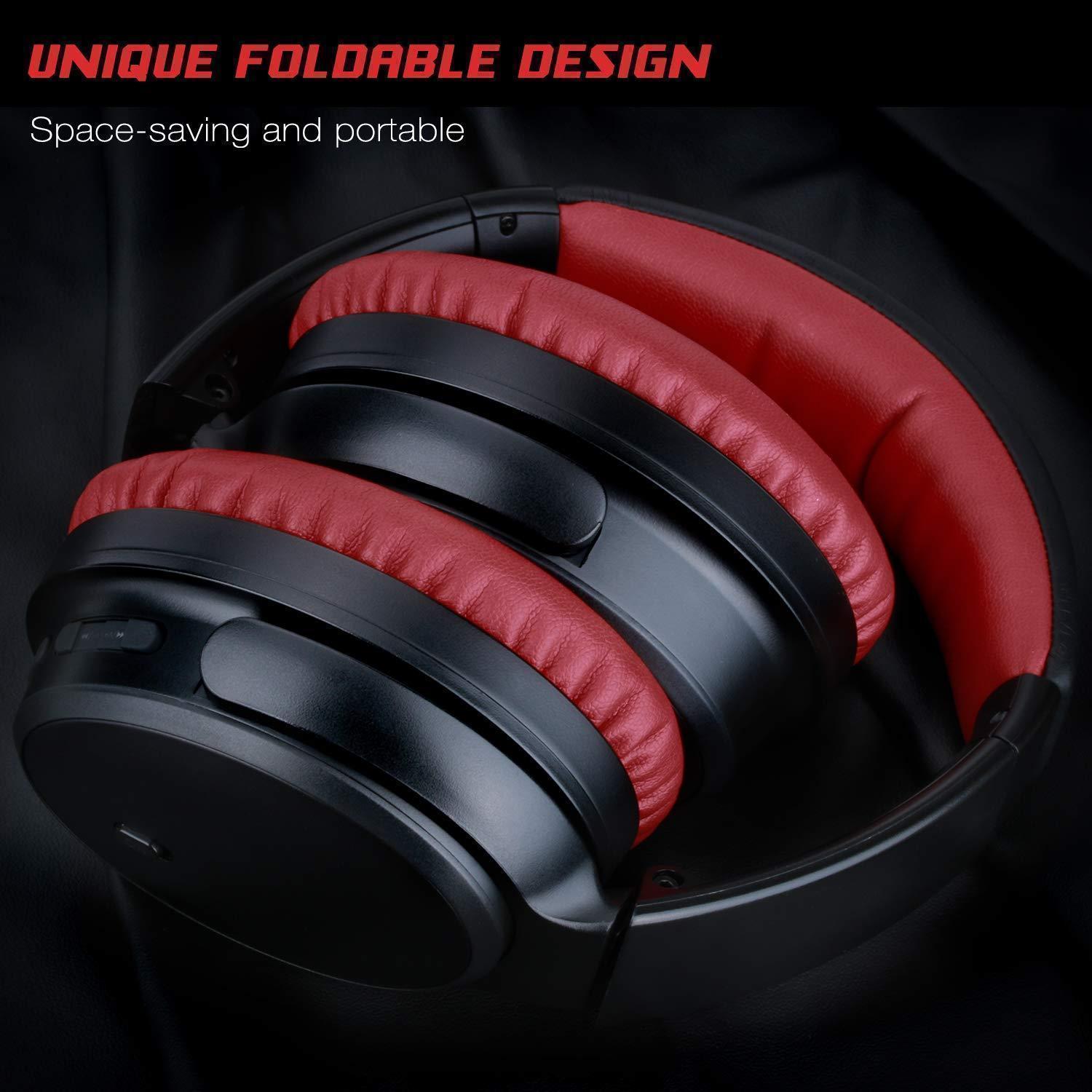 HiFi Stereo Over Ear Wireless Headset with Microphone