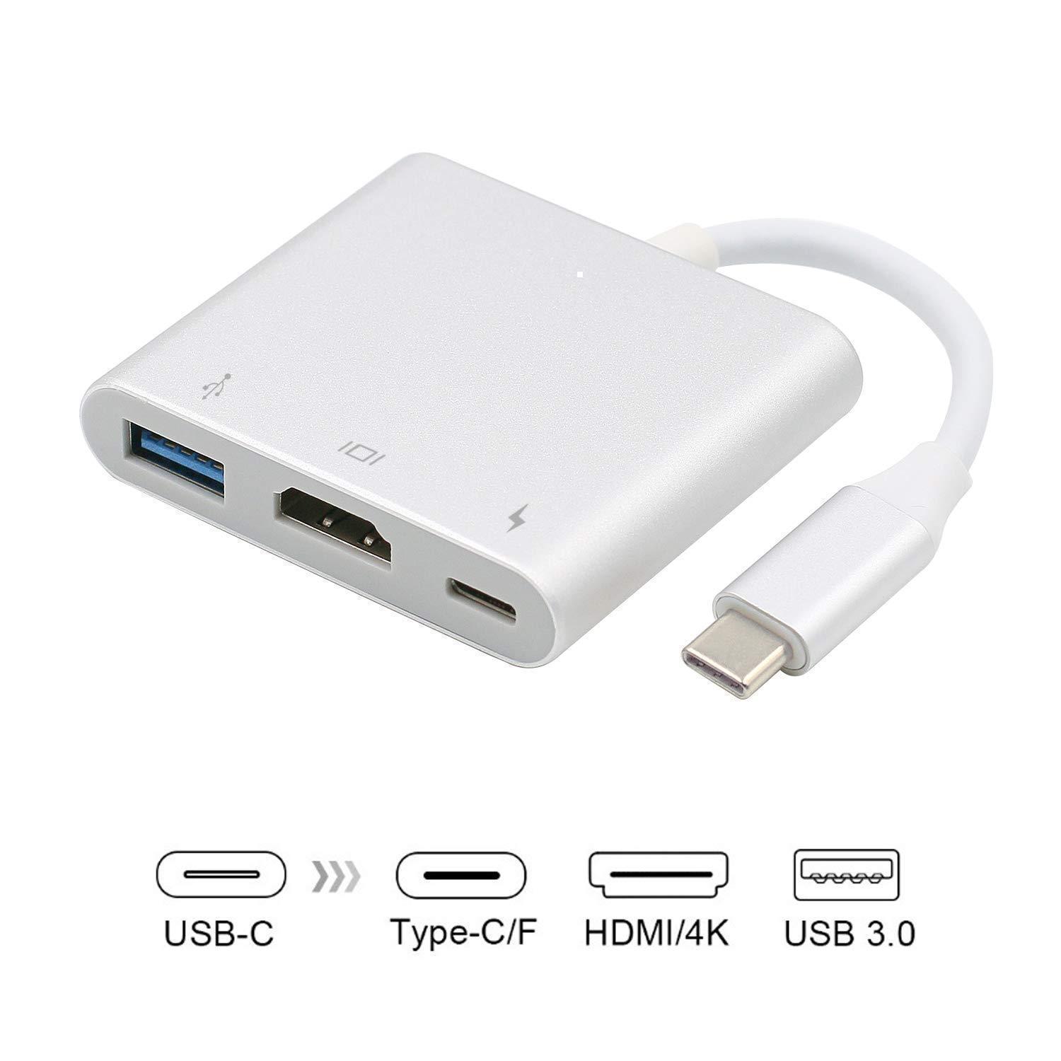 USB-C to HDMI Adapter, 4K Multiport AV Converter