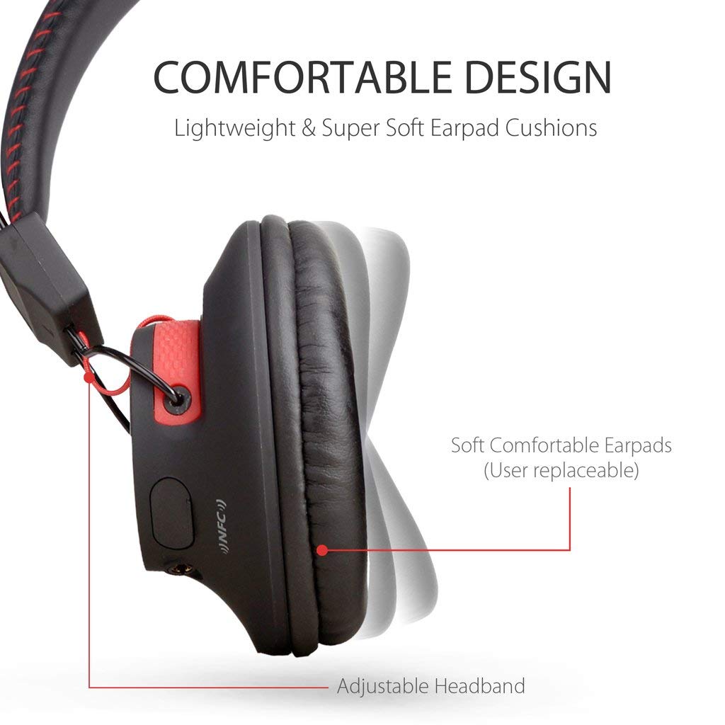 Wireless Wired Bluetooth Over Ear Headphones