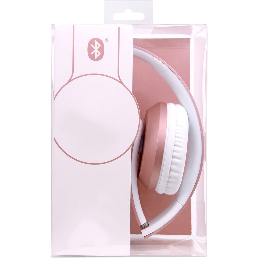 Ears Bluetooth Metallic Headphones - Rose Gold