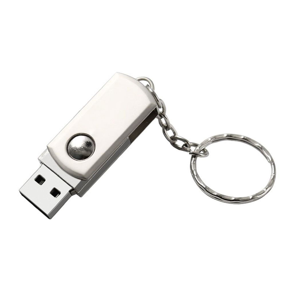 4GB USB 2.0 Mini Metal Flash Drive 360 Degree Rotation U Disk