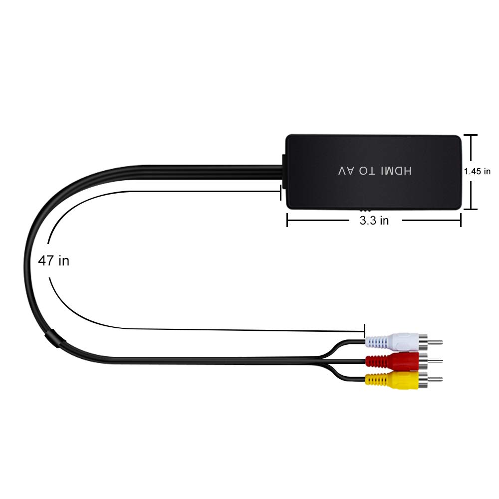 HDMI to Audio Video Converter, HDMI to RCA Converter