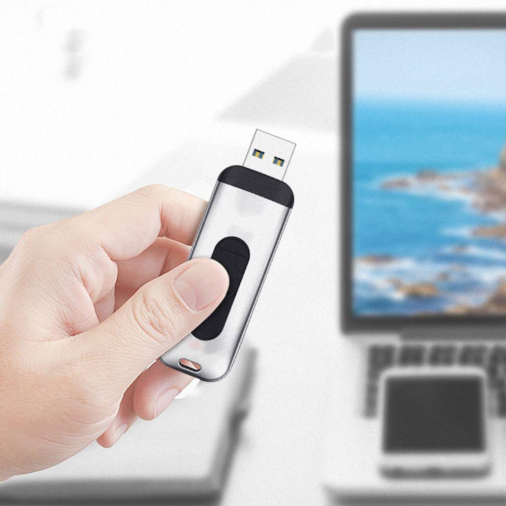 128G USB 3.0 Retractable U Disk High Speed Zinc Alloy Pen Drive