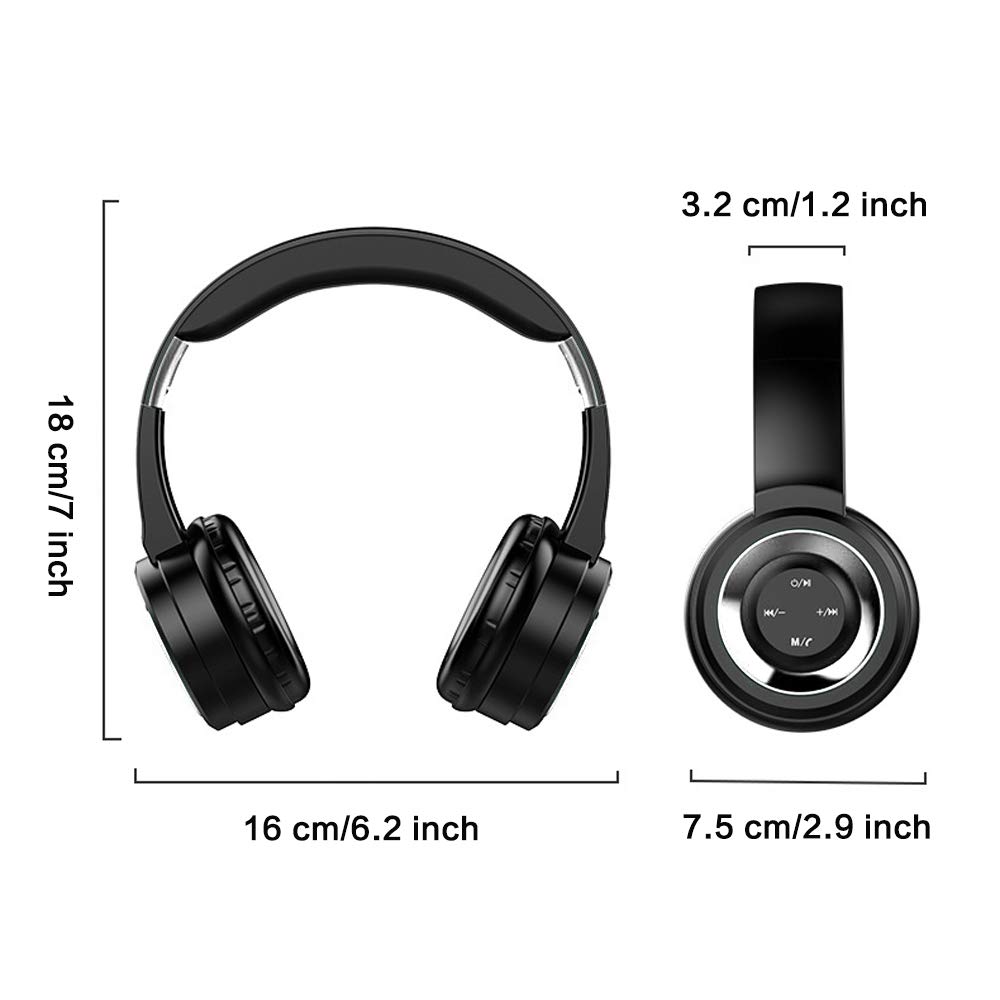 Wireless and Wired Over-Ear Headset with Comfortable Earpad